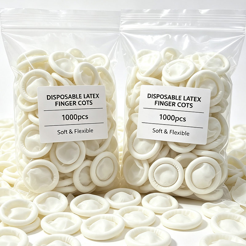 Latex Disposable Glove - 100-1000 Pezzi Guanti Monouso Bianchi Antipolvere